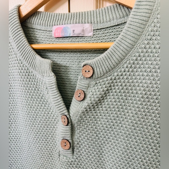 Free People Beach Sweater Hailee Waffle Women’s Sweater(XS) - Picture 3 of 9